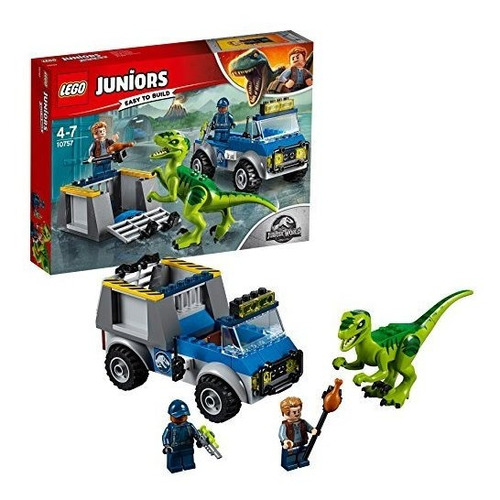 Lego Juniors Jurassic World  Raptor Rescate Camion Park Cos