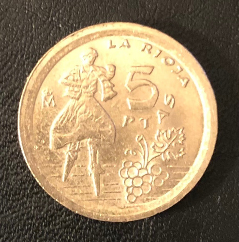 Moneda De 5 Pesetas 1996 La Rioja.
