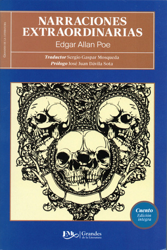 Narraciones Extraordinarias / edgar Allan Poe / edición Integra Editores Mexicanos Unidos, Tapa Blanda En Español, 2019