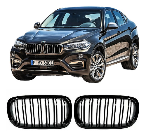 Grade Dianteira Bmw Serie X5 X6 F15 F16 Black Piano X6m X5m 