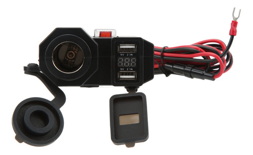 Cargador De Teléfono Usb Dual Para Motocicleta, 12 V, Resist