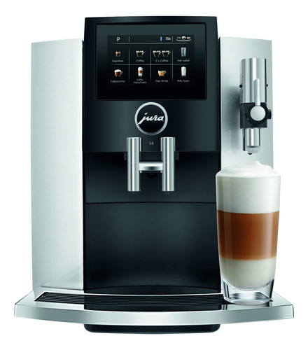 Jura S8 - Cafetera Automtica De 64 Onzas, Color Plateado Cla