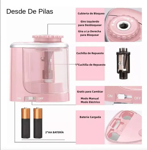 A Sacapuntas Eléctrico - Afilador De Lápices Automático