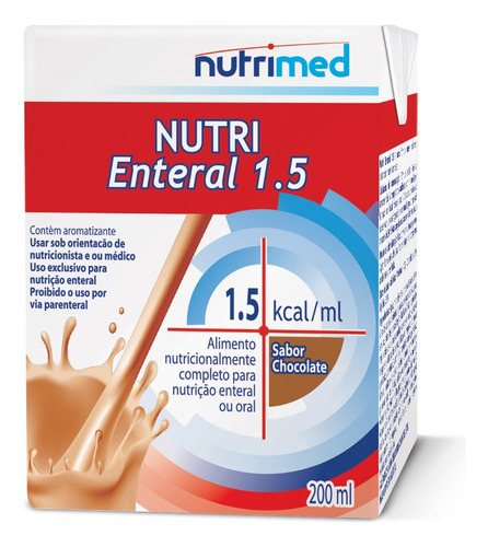 Nutri Enteral 1.5 Chocolate - 200ml - Kit Com 6