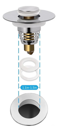 Tope De Fregadero De Baño Universal Dachangshund, Filtro De