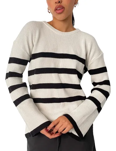 Sueter negro y blanco sale