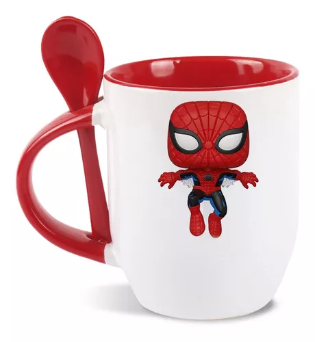 Taza roja Spiderman