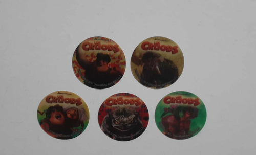 Coleccion 5 Tazos Los Croods Oreo Galletitas Terrabusi (Usado)