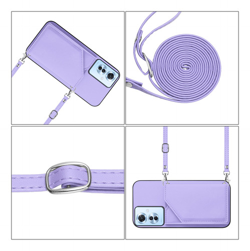 Funda Tipo Cartera A Prueba De Golpes Para Oppo Reno 11f Con Cierre Magnético Y Ranuras Para Tarjetas Con Correa Para El Hombro