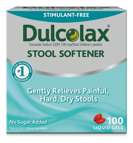 Dulcolax Stool Softener, 100 Count 681421022040