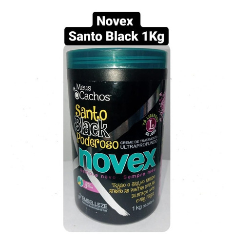 Tratamien Novex Santo Black 1kg - Kg a $59990