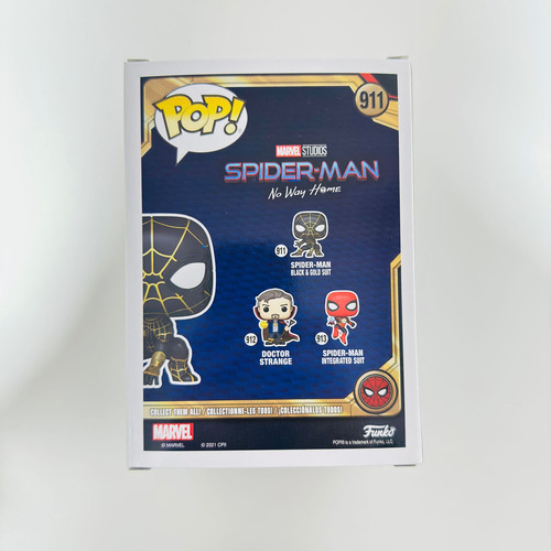 Funko Pop! Spiderman Traje Negro Dorado 911 Black No Way
