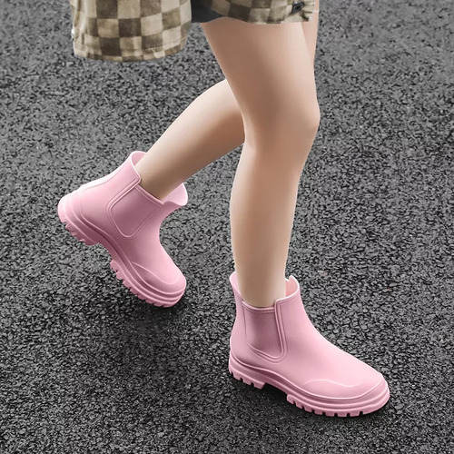 Botas De Mujer Casual Impermeables Lluvia Antideslizante