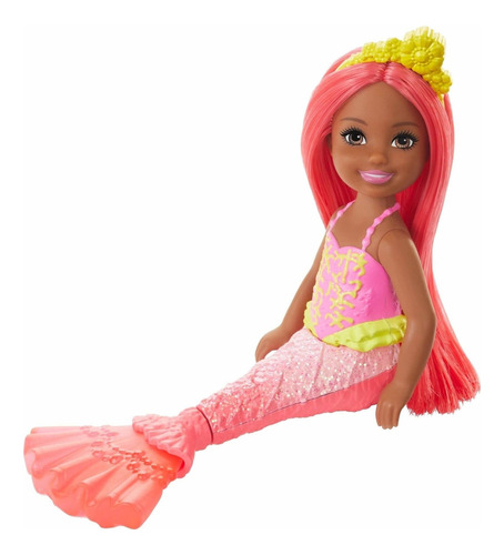 Barbie Dreamtopia Chelsea - Muñeca Sirena, 6.5 Pulgadas Co.