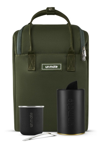 Imagen 1 de 10 de Kit Matero Un Mate - Mochilero Militar 1