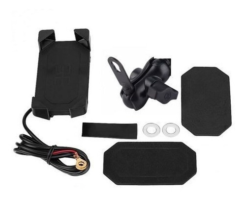 Soporte Para Celular Gps + Usb Manubrio Moto C1 Solomototeam