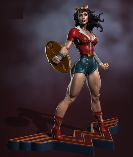 Dc Wonder Woman By Yan-h Archivos Stl Impresion 3d