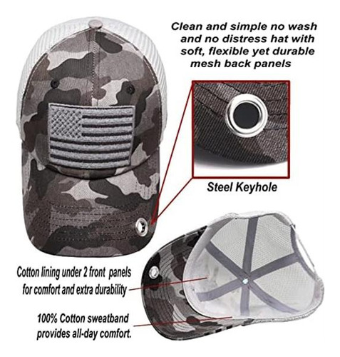 Gorra De Béisbol Con Cierre Trasero De Malla Unisex Sin Cons