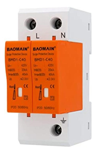 Baomain Protector Contra Sobretensiones Bmd1c40 Pararrayos