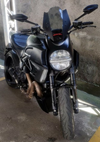 Motobolha Ducati Diavel 2015+ Fumê Claro Com Suporte