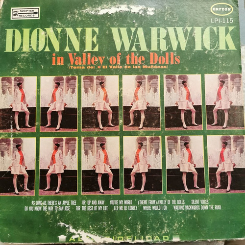 Disco Lp:dionne Warwick- Valley Of The Dolls