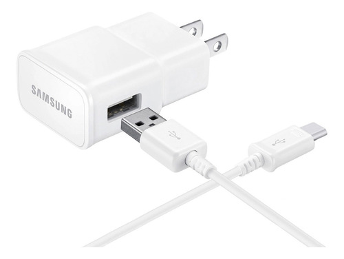 Cargador De Pared Samsung 1 Puerto Usb A Tipo C Blanco