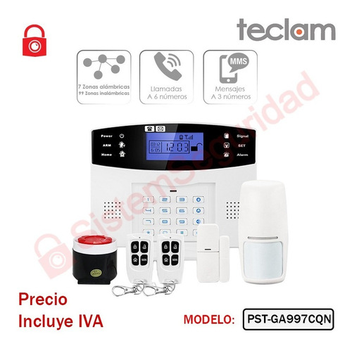 Imagen 2 de 10 de Equipos Inteligentes Tuya Smart Alarma Wifi Foco Magnetico