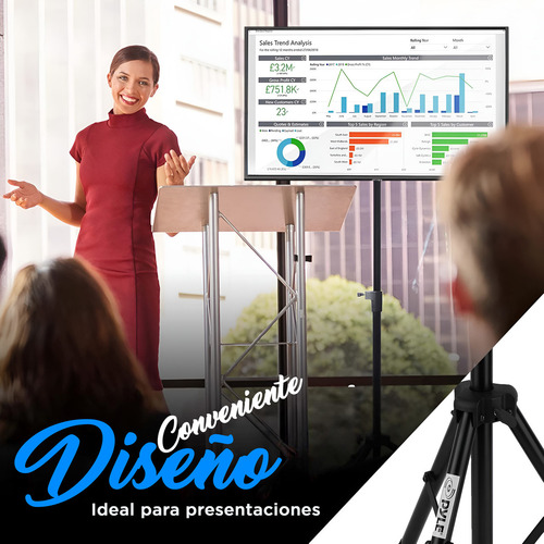 Pyle soporte plegable para TV LCD LED de hasta 32” - tripie portátil con altura ajustable, capacidad de 10 kg, compatible 200x200, 220x220