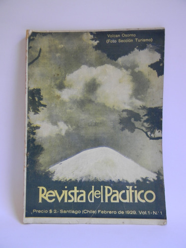 Revista Del Pacífico 1929 1er. Número Fotos Publicidad