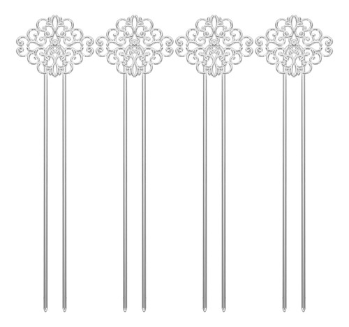 Hair Bun Sticks, Cascos En Forma De Horquilla, 4 Unidades