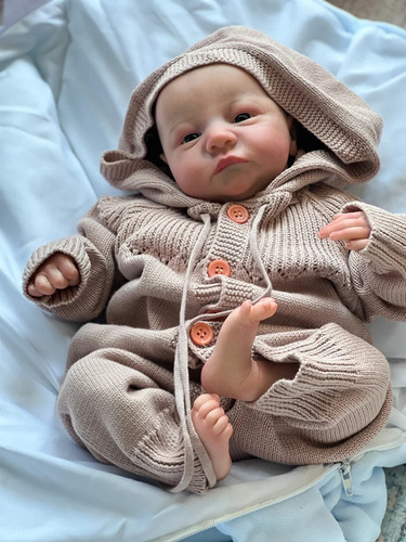 Muñeca Bebé Reborn De Silicona Y Algodón 40 Cm