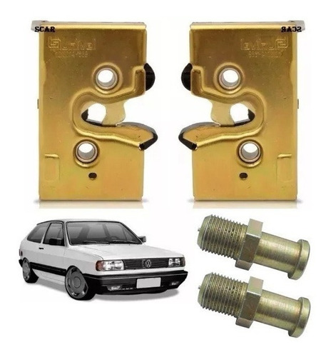 Par Fechadura + Batente Porta Diant Voyage Saveiro 87 A 94