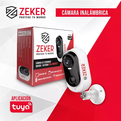 Camara De Seguridad WiFi Inalambrica Bateria Recargable Para Exterior Con  Audio