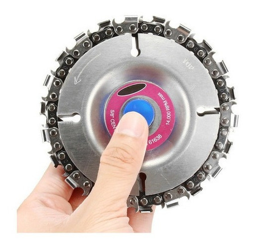 Disco Para Madeira Com Corrente Motosserra P/ Esmerilhadeira