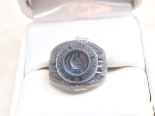 Anillo De Graduación Químico Biólogo Clínico Plata .925