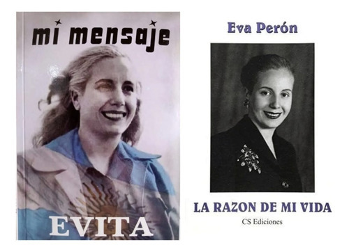 Lote X 2 Libros - La Razon De Mi Vida + Mi Mensaje, De Eva Peron. Editorial Fabro, Tapa Blanda En Español, 2018