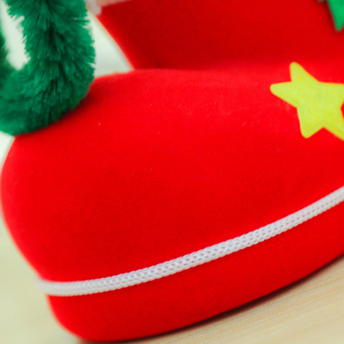 Bota De Dulces De Navidad Bolsa De Golosinas 14cmx14cmx8cm