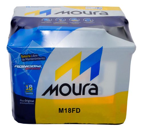 Bateria Moura 12v 45ah M18fd 18 Meses De Garantia