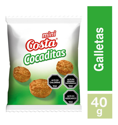 Imagen 1 de 1 de Colaciones Colegio Galleta Mini Cocadita 40g Caja 30 Un Icb