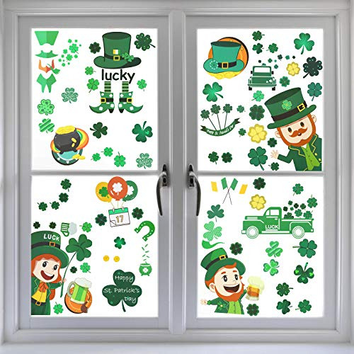 141 Uds St Patricks Aferra Ventana Decoraciones Del Tre...