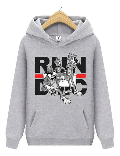 Sudadera run dmc blanca hot sale