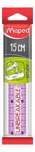 Régua Study Unbreakable 15cm - Maped