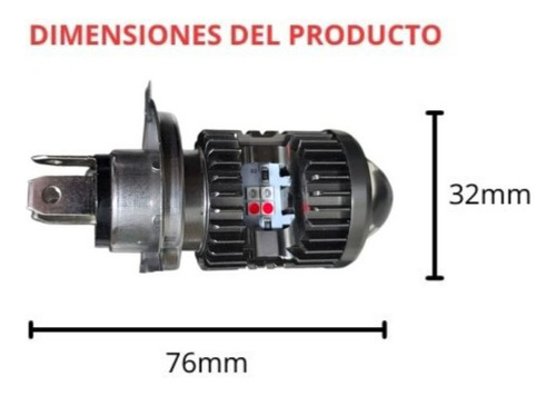 Foco Led Faro Bicolor H4 Motocicleta Vento Cyclone 210 2.0