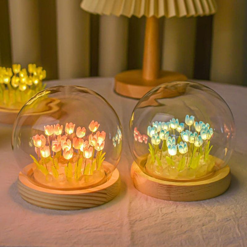Pr Uz De Noche Tulipn A Pil Deco (20 Flores) Azul