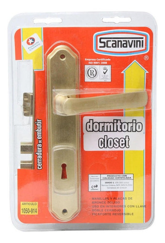 Cerradura Scanavini 1050 Dormitorio