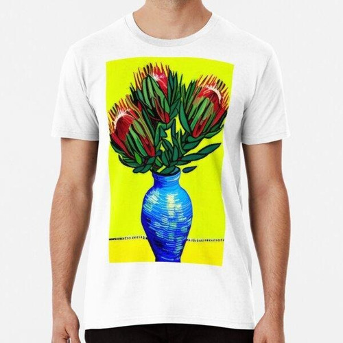 Remera Flores De Protea De Van Gogh En Un Jarrón (#14) [¡cre