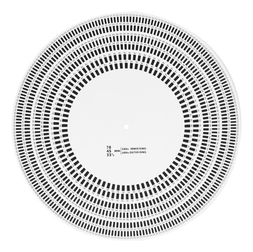 Disco Estroboscopico De Calibracion De Tocadiscos, Tacometro