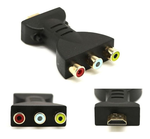 Hdmi Compatible Macho A 3 Rca Hembra Av Audio Vídeo