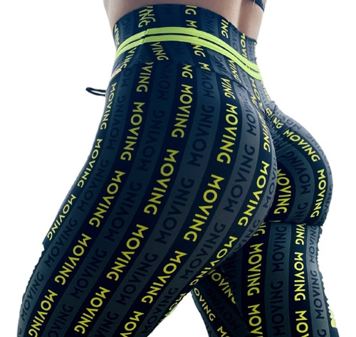 Imagem 2 de 5 de Calça Cintura Alta Com Franzido Efeito Empina Bumbum 922