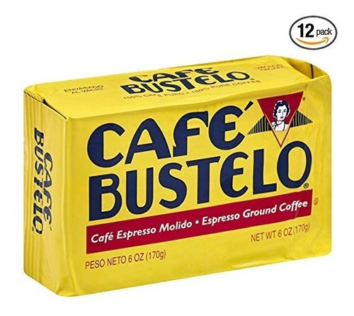 Cafe Bustelo Espresso Café, 6 Bricks Onza (paquete De 12)